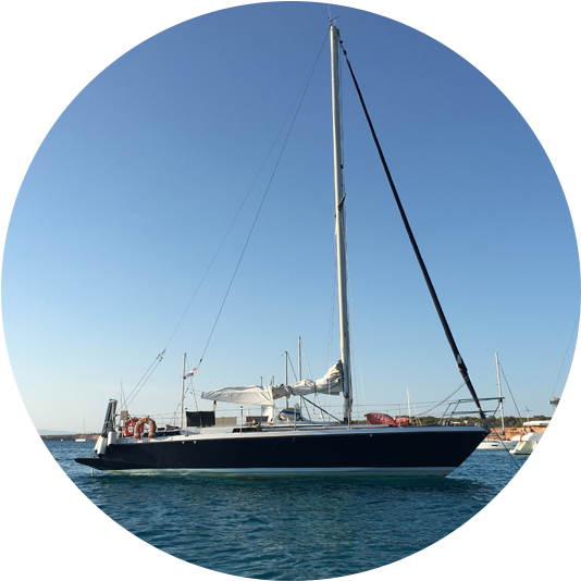 “gran Blau” Is An Eleven- Meter Sailboat With Capacity - Photography (545x545), Png Download