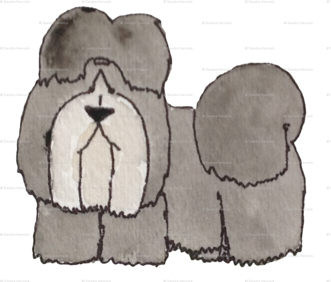 Shih-tzu By Ottdesigns - Customized Wallpaper Patterns (1165x998), Png Download