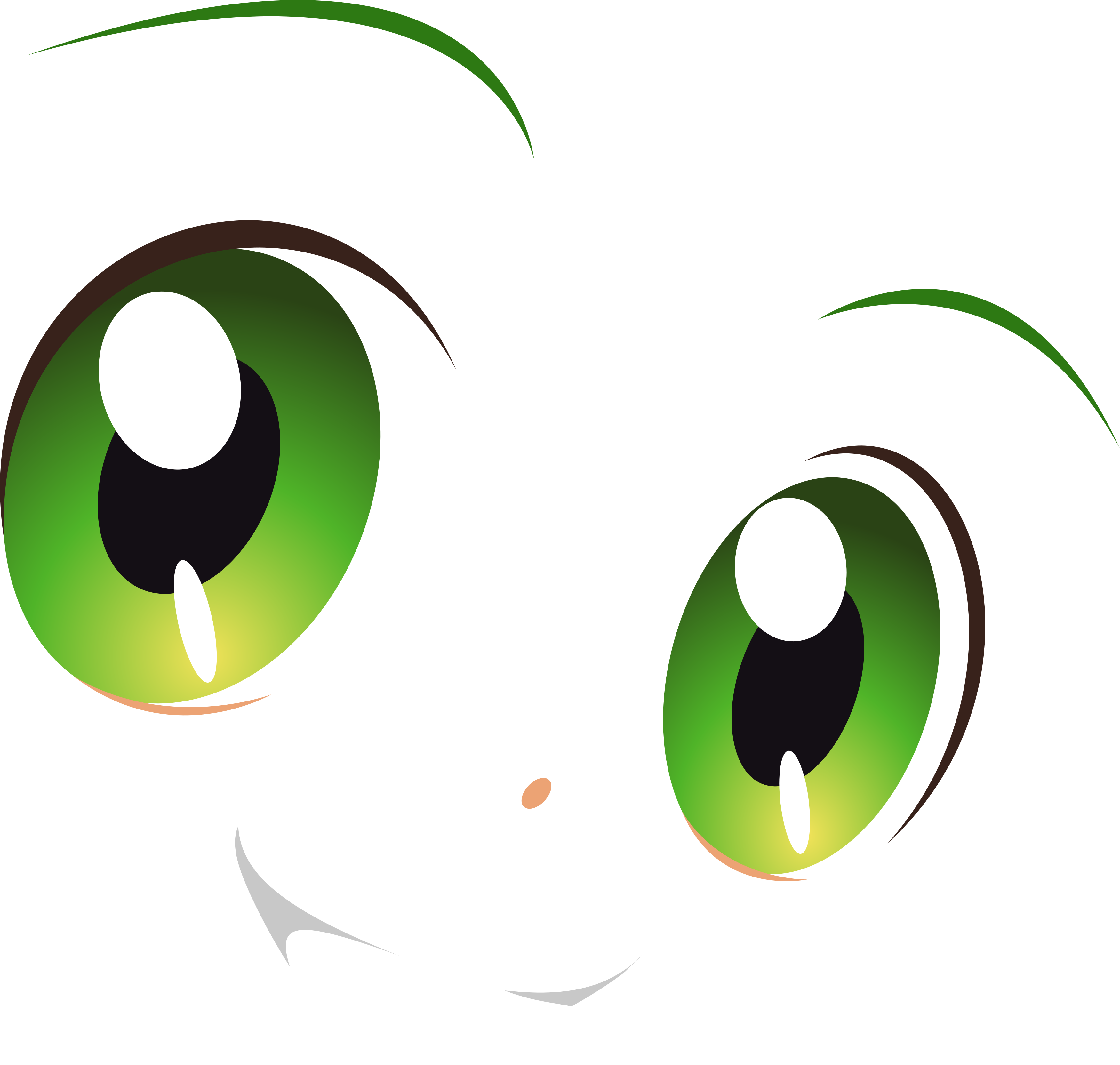 Transparent Stock Green Eyes Smile Yotsuba By Carionto - Smile Eye Logo (3500x3328), Png Download