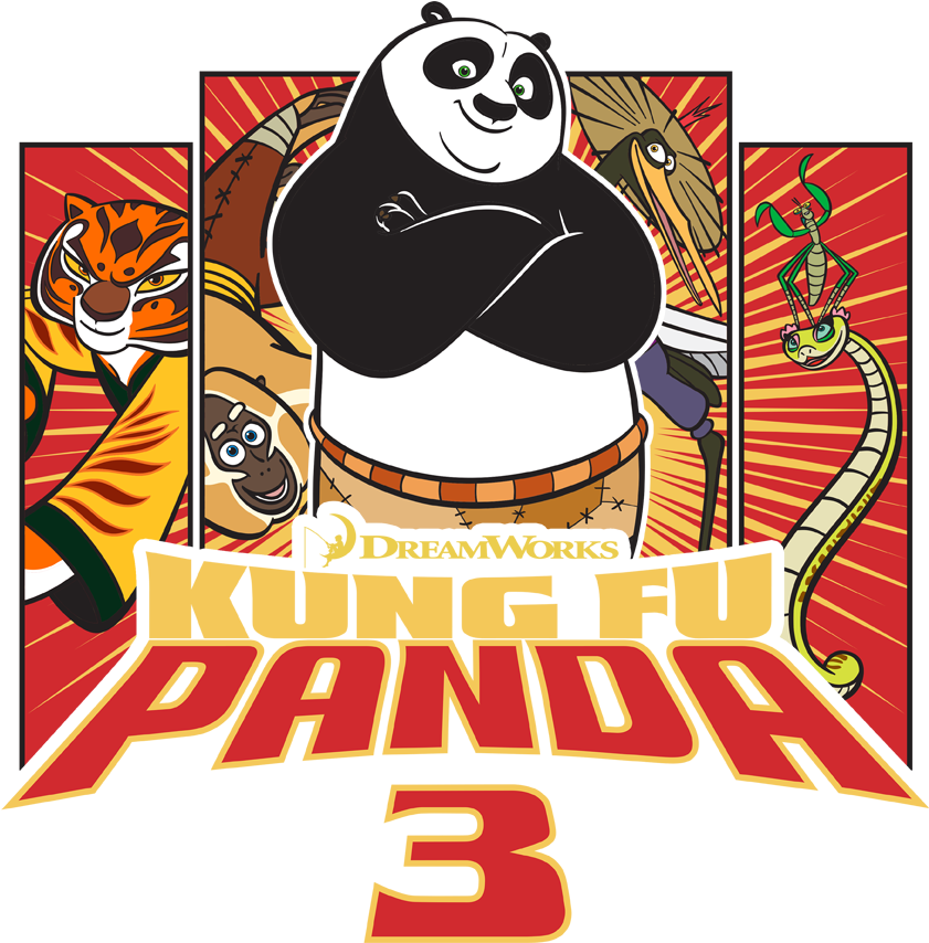 Kung Fu Panda Kung Furry Men's Long Sleeve T-shirt - Kung Fu Panda (850x930), Png Download