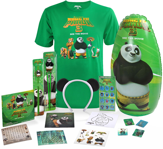 Download Transparent Win A Kung Fu Panda 3 Prize Bundle - Panda - PNGkit
