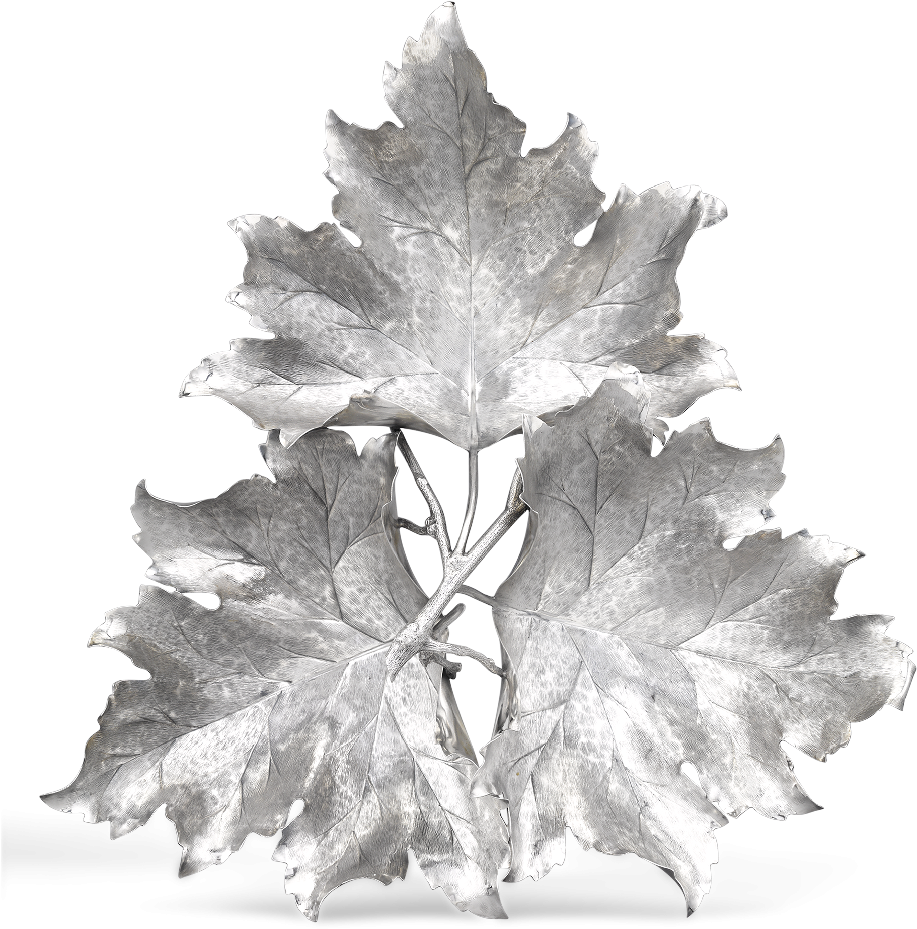 Maple Leaf Sterling Silver Serving Dish By Buccellati - Maple Leaf (2000x2500), Png Download