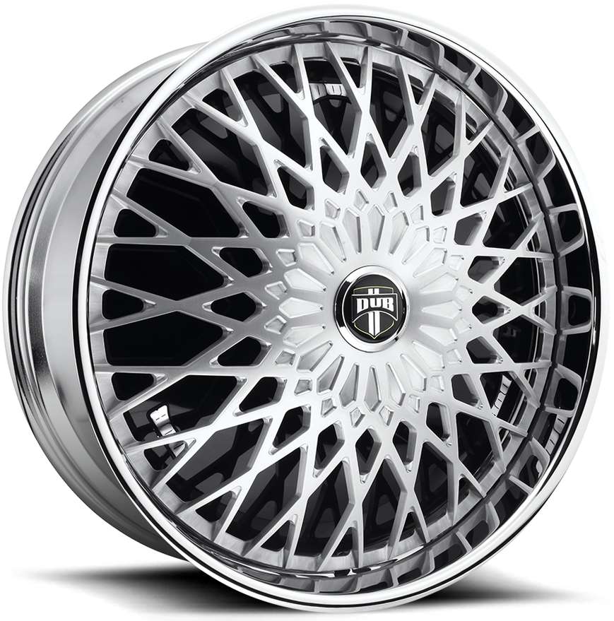 6 Lug Brushed - Car Dub 2017 Black (1000x1000), Png Download