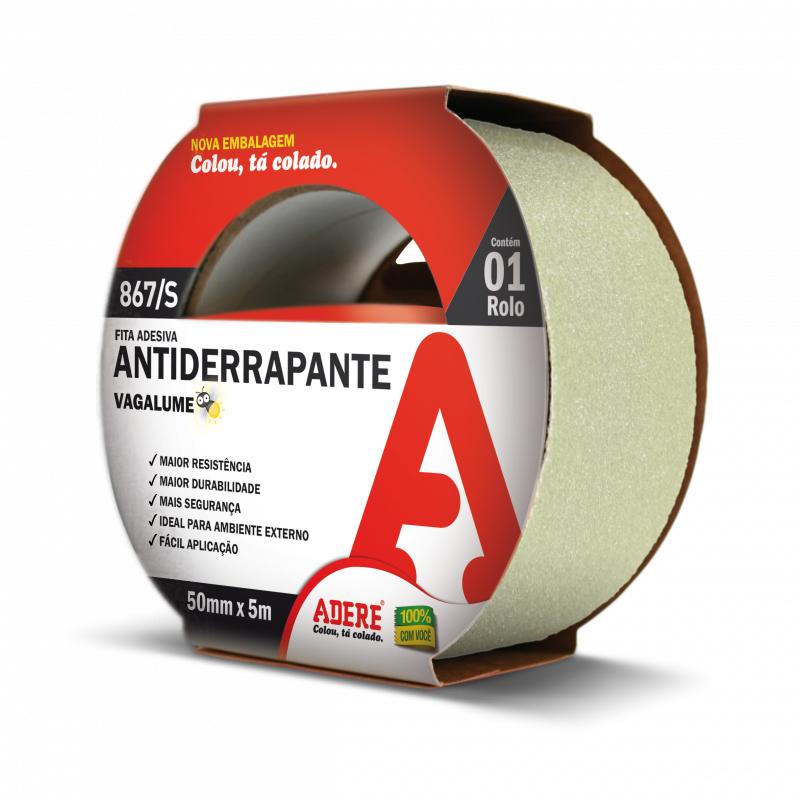 Antislip Tape 867 Neon - Fita Antiderrapante Adere, Transparente, 5 Cm X 5 Metros (800x800), Png Download