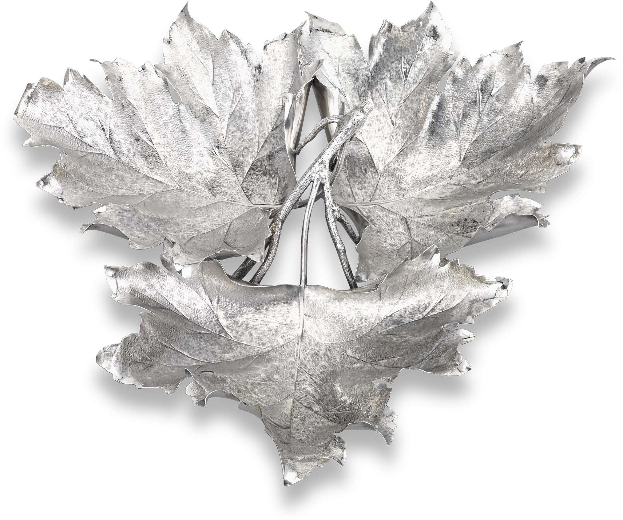 Maple Leaf Sterling Silver Serving Dish By Buccellati - Maple Leaf (2500x2000), Png Download