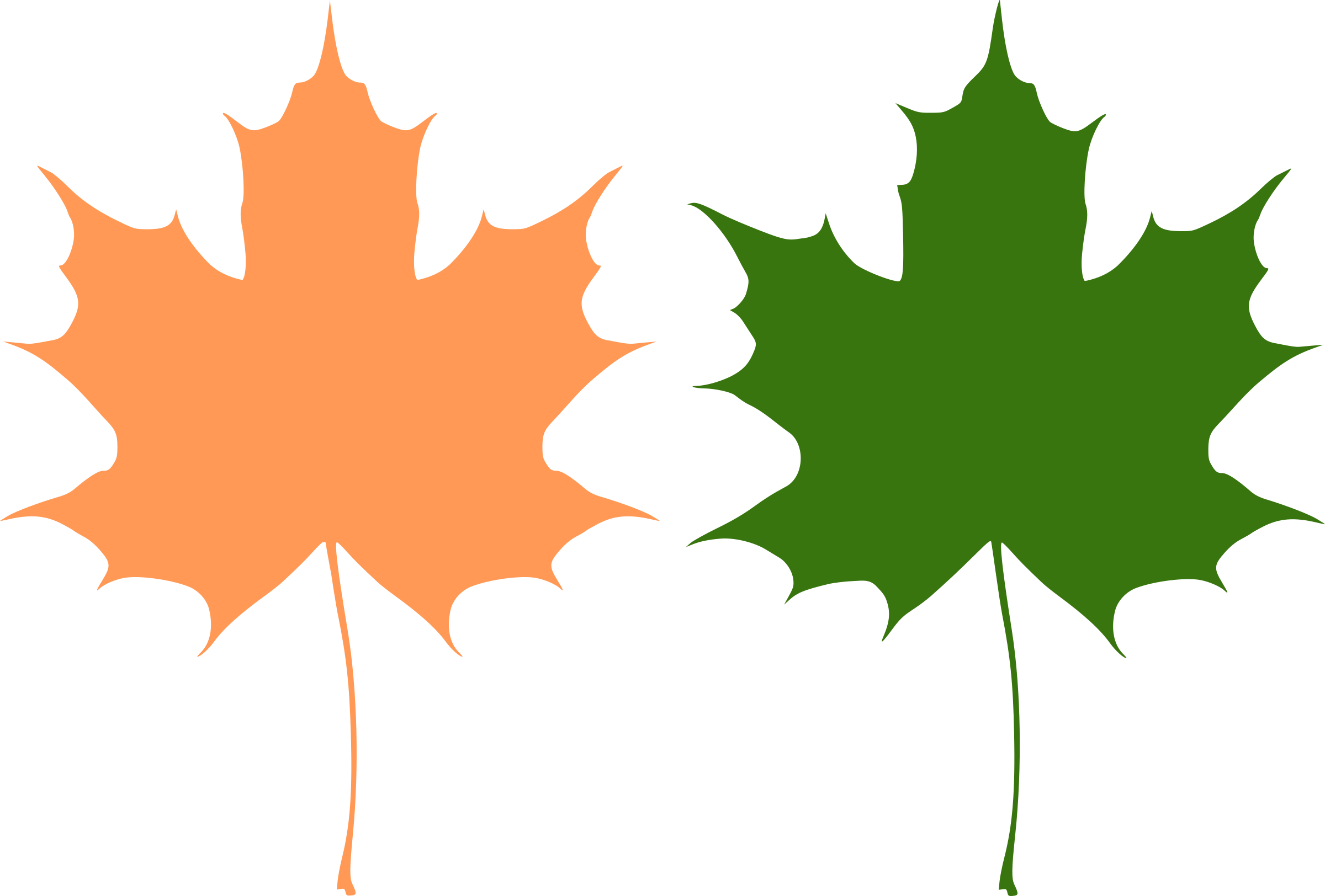 This Free Icons Png Design Of Maple Leaves (2400x1624), Png Download