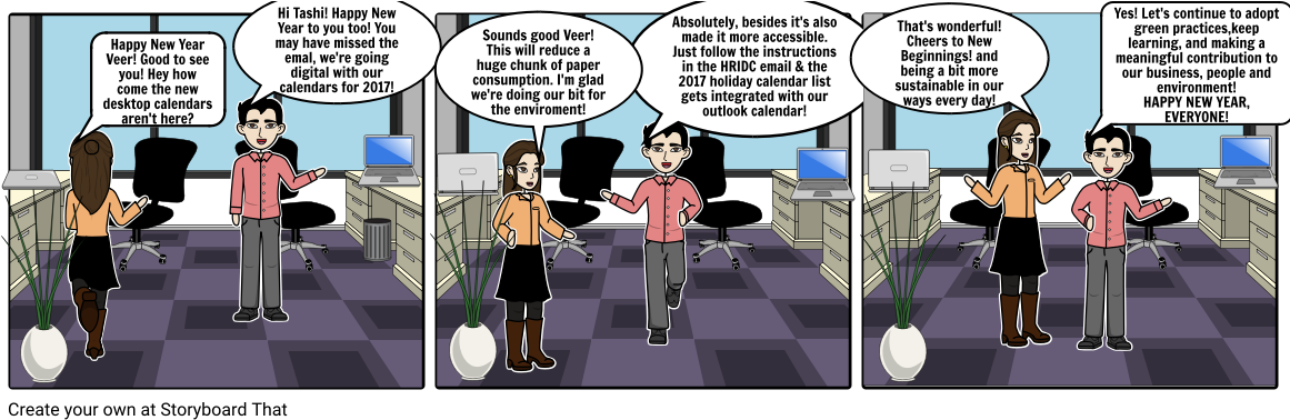 Happy New Year - Cartoon (1164x385), Png Download
