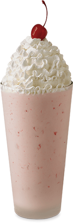 Large Strawberry Milkshake (332x1006), Png Download