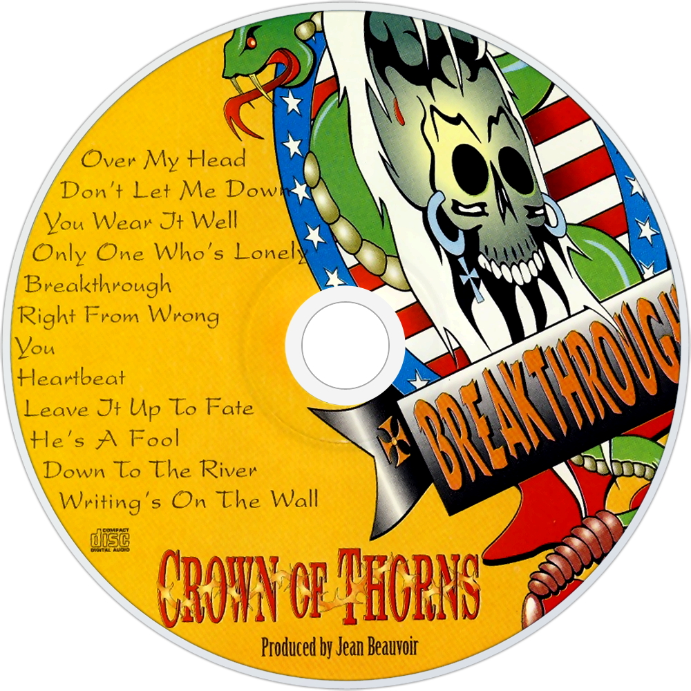 Crown Of Thorns Breakthrough Cd Disc Image - Crown Of Thorns - Breakthrough (1000x1000), Png Download