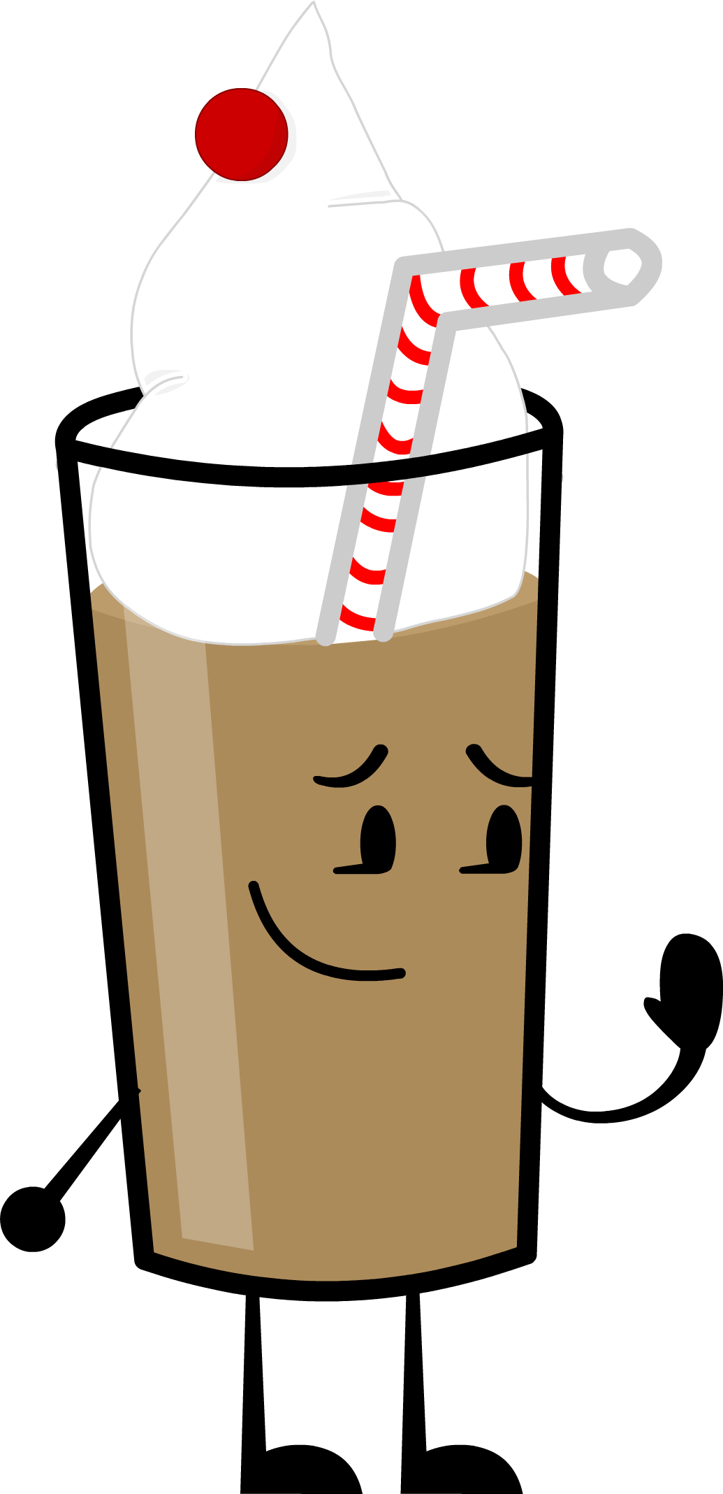 Milkshake New Pose - Portable Network Graphics (1035x2137), Png Download