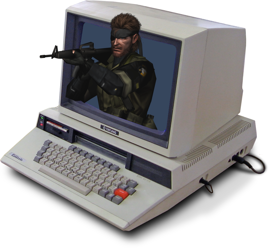 Imagine Metal Gear Solid - Vintage Computer Png (640x589), Png Download