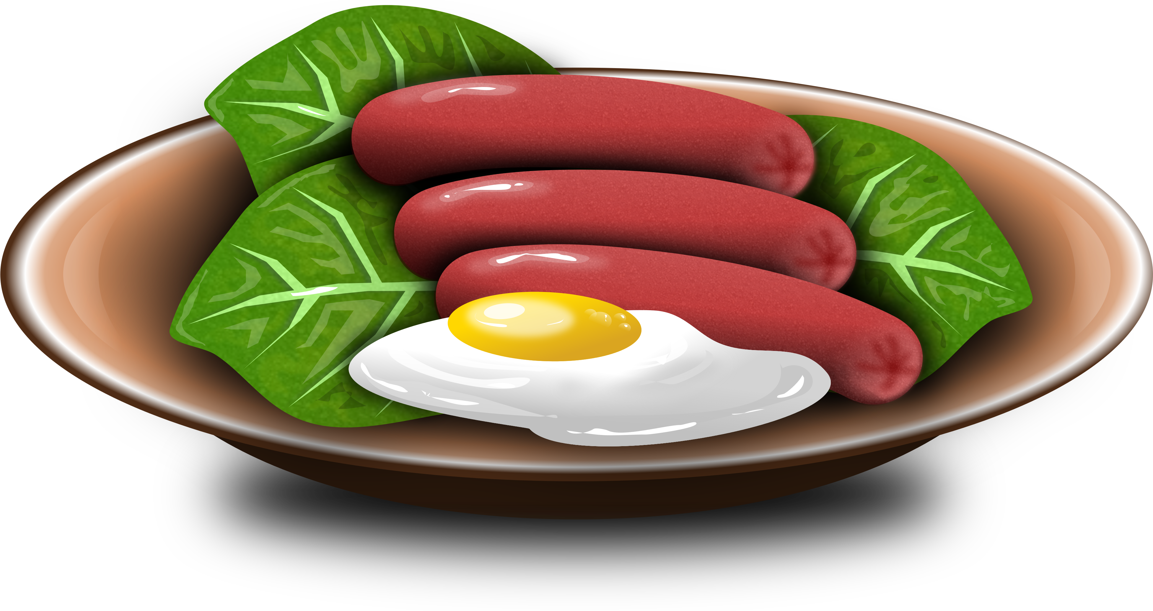 Graphic Black And White Stock Hotdogs And Fried Egg - Hot Dog Y Huevo (3903x2194), Png Download