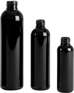 Black Plastic Bottles (408x408), Png Download