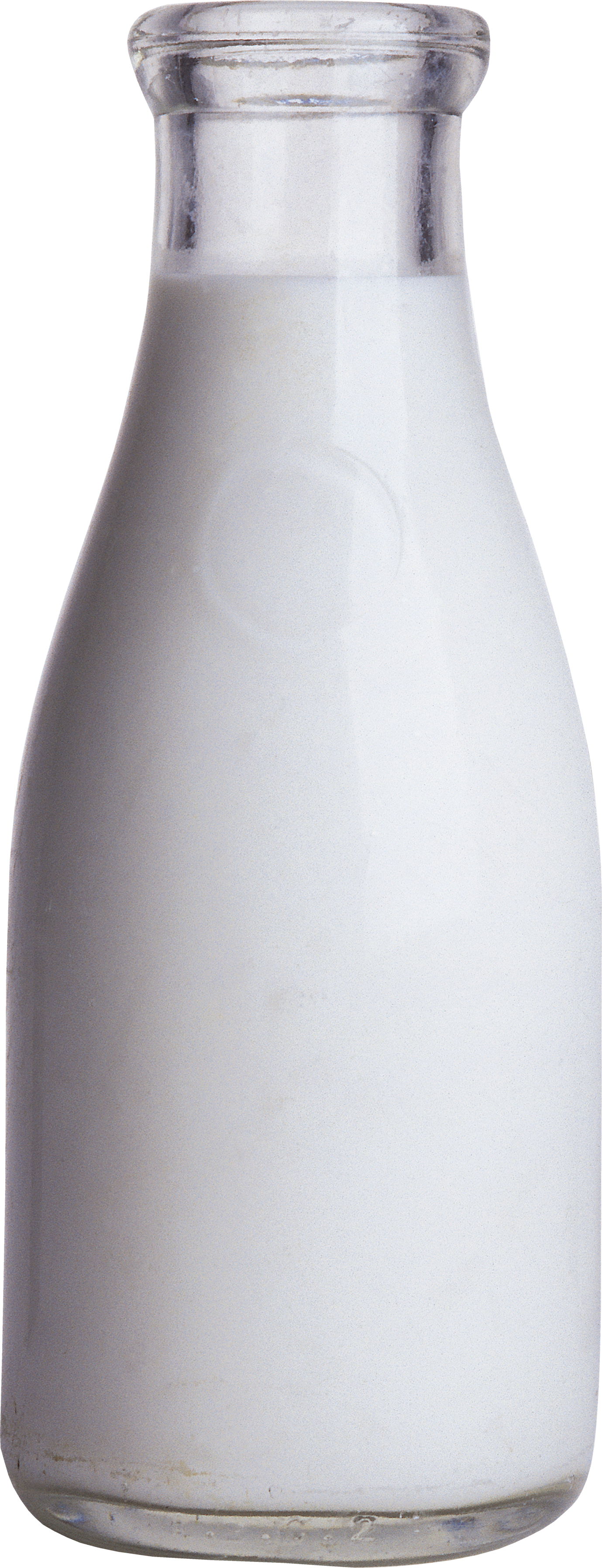 Plastic Clipart Milk Jar - Milk In Bottle Png (1379x3592), Png Download
