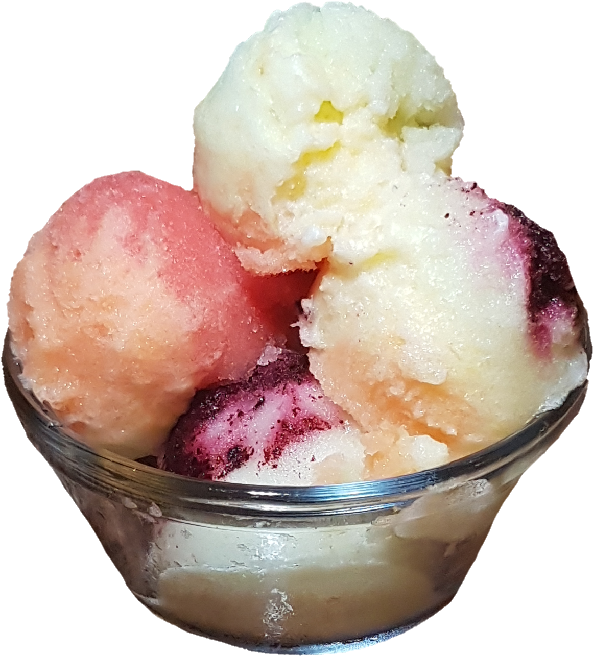 Rainbow Sorbet Png - Cantaloupe (1382x1575), Png Download