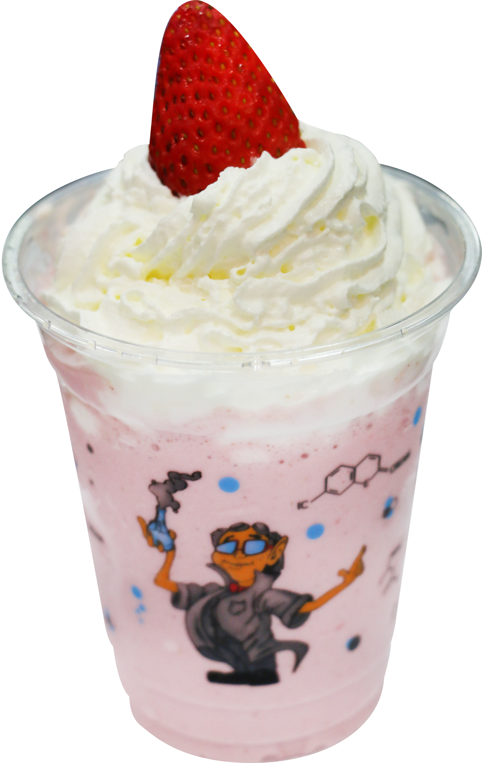 Yogurt Ice Cream Milkshake - Milkshake (1585x2511), Png Download