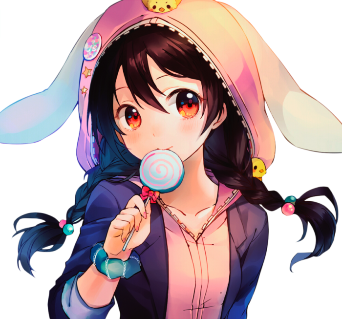 #renderanime #renderanimegirl #anime #girl - Happy Birthday To Me Anime Girl (700x653), Png Download