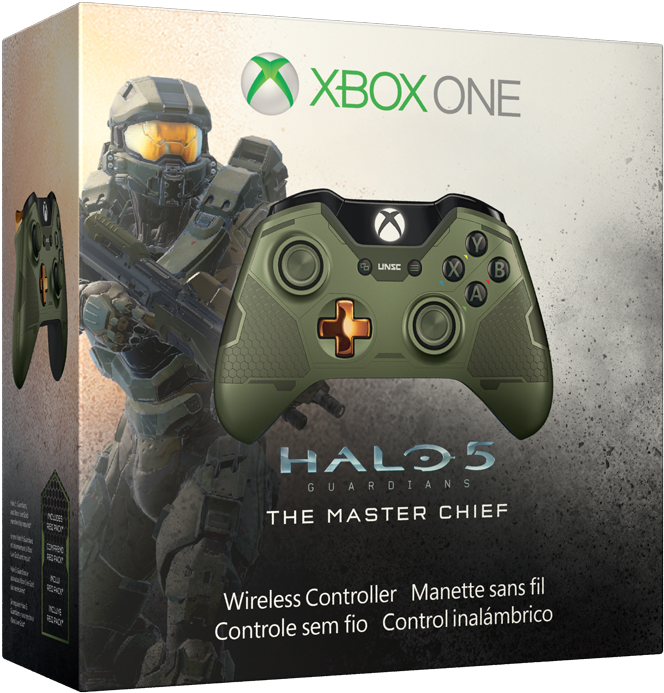 Xbox One Limited Edition Halo 5 Master Chief - Microsoft Xbox One Halo 5 Wireless Controller (1300x975), Png Download