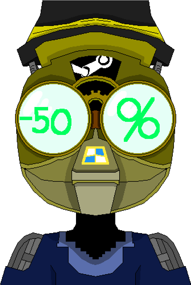 Steam's Steampunk - Cartoon (998x998), Png Download