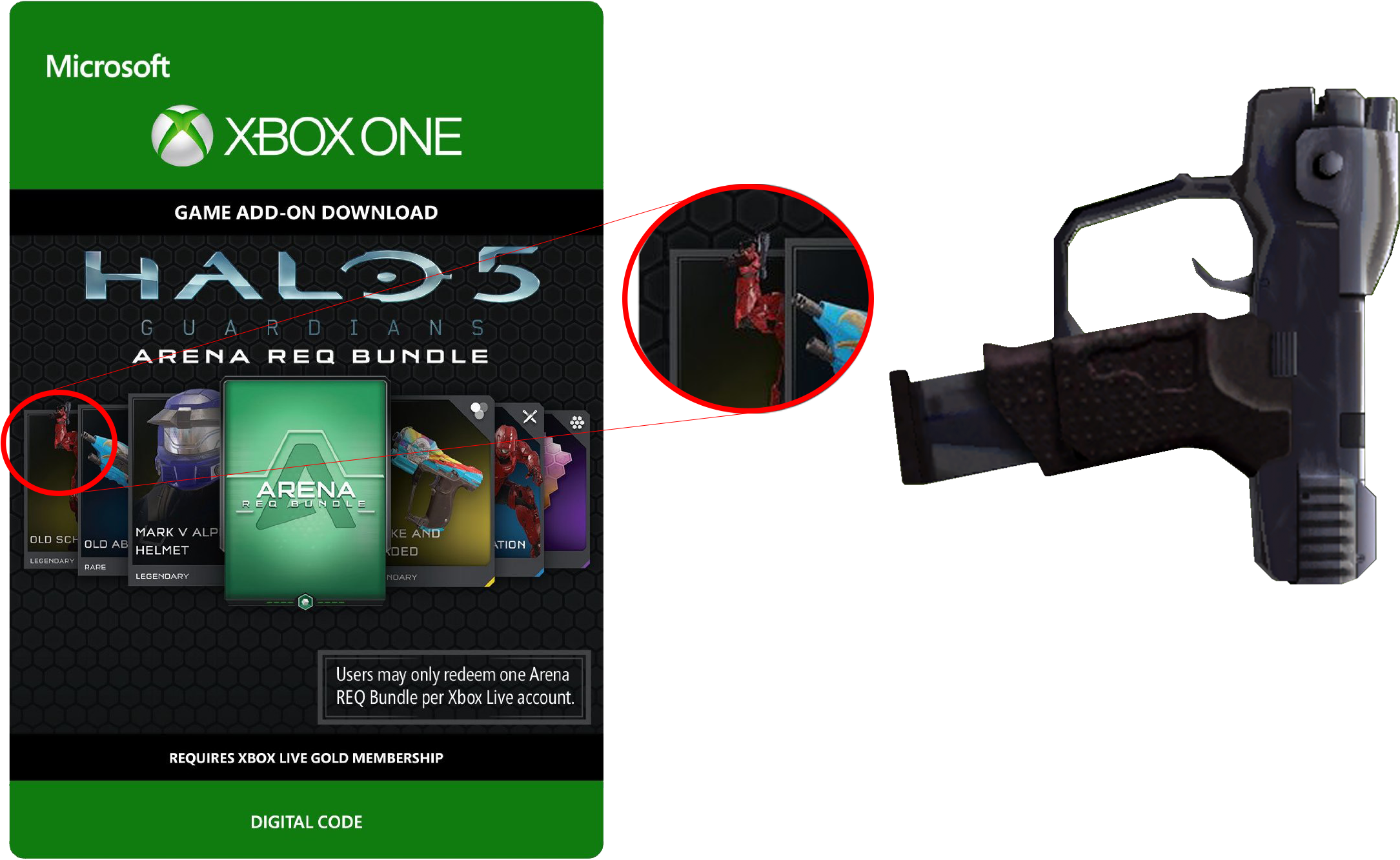 Here Is Something I - Microsoft Halo 5: Guardians Arena Req Bundle (2505x1473), Png Download
