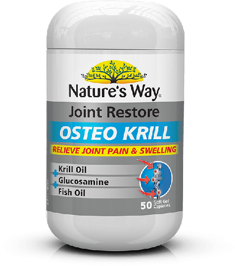 Natures Way Joint Restore Osteo Krill 50s - Natures Way Joint Restore (596x596), Png Download