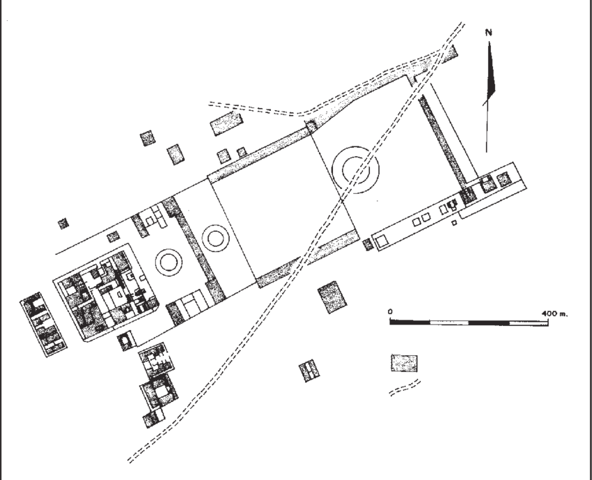 24 Dibujo De Planta Del Sitio De Sechín Alto, Casma - Sechin Alto (850x689), Png Download