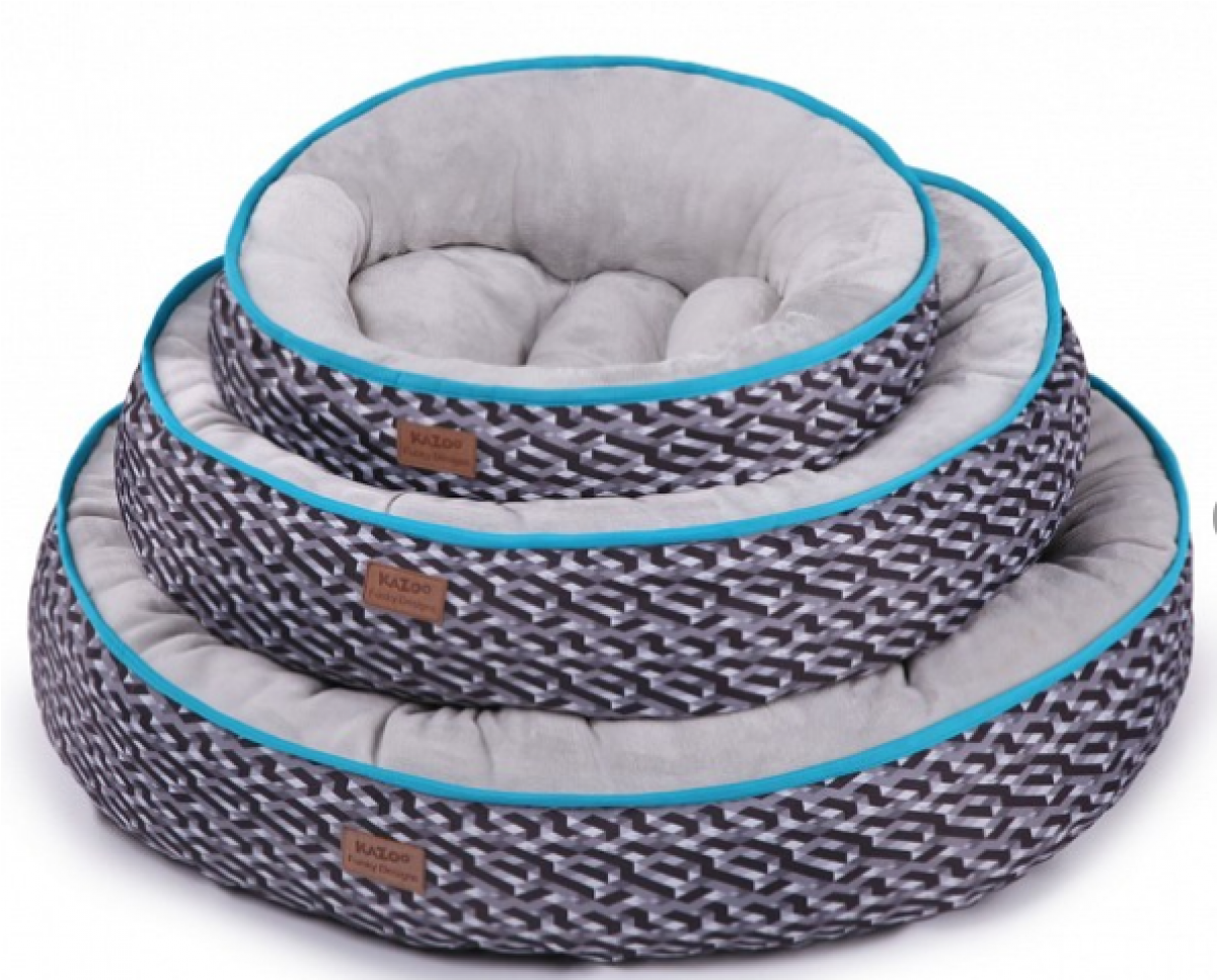 Kazoo Bed Funky Diamond Grey/blue (1200x1200), Png Download