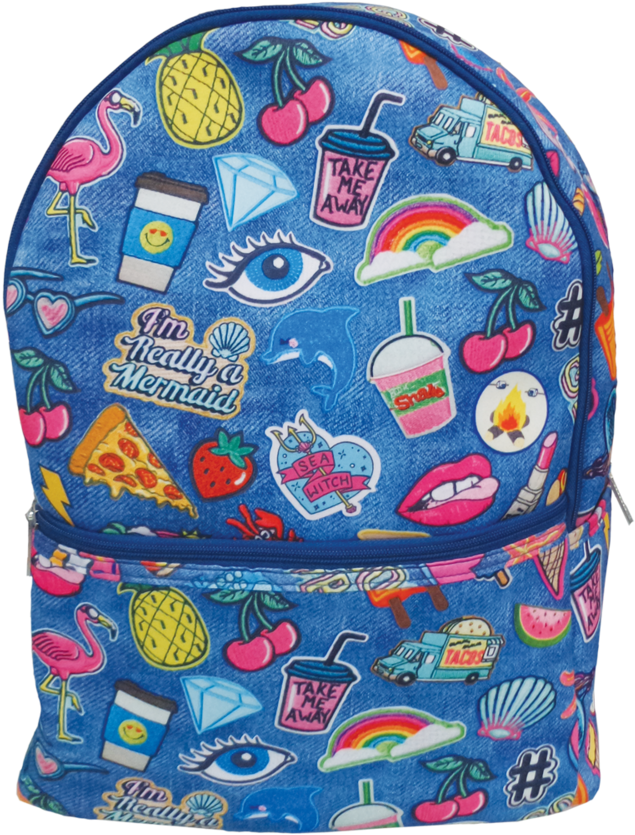 Neoprene Patches Backpack (1000x1000), Png Download
