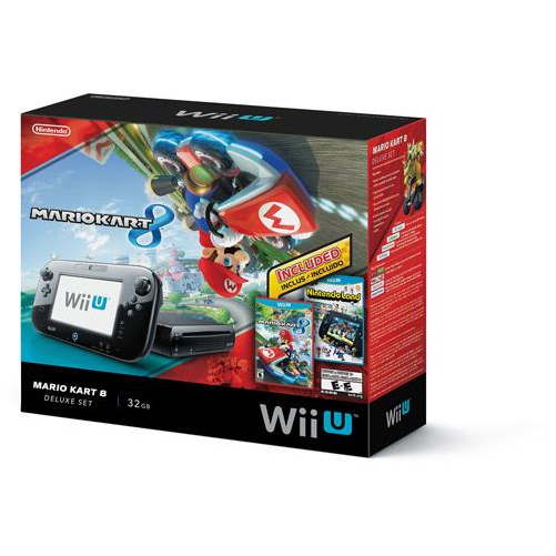 Auction - Nintendo Wii U 32gb Mario Kart 8 Deluxe Set (1000x1000), Png Download