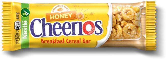 Single Bar Honey Cheerios Breakfast Cereal - Nestle Honey Cheerios 375g Pm (820x1094), Png Download
