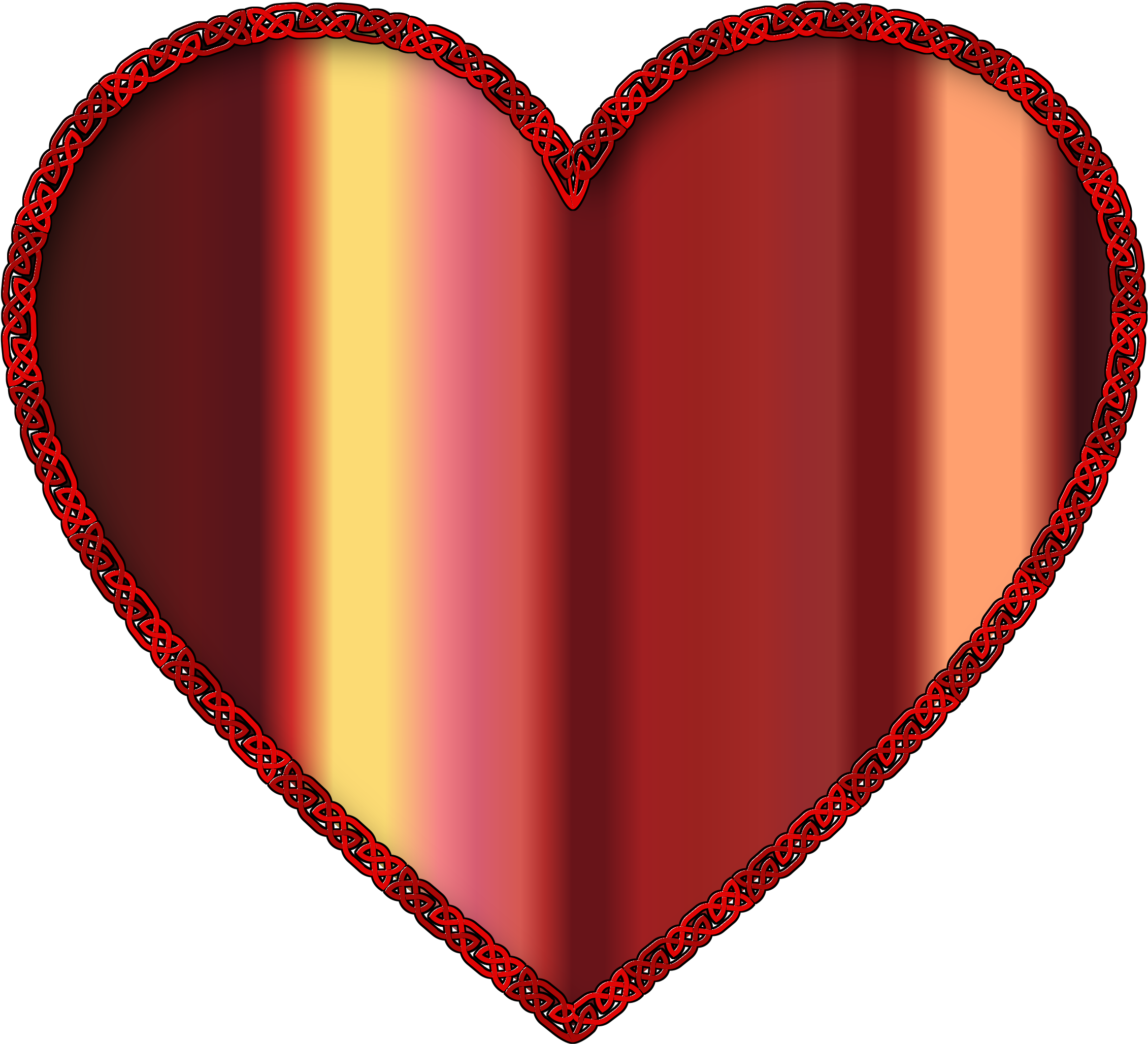 This Free Icons Png Design Of Celtic Knot Heart Enhanced (2400x2184), Png Download