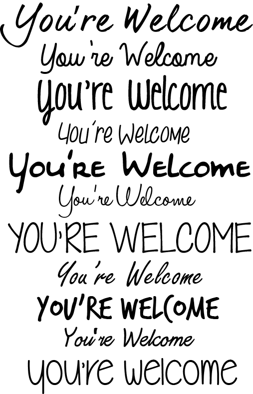 You In Different Fonts (507x789), Png Download