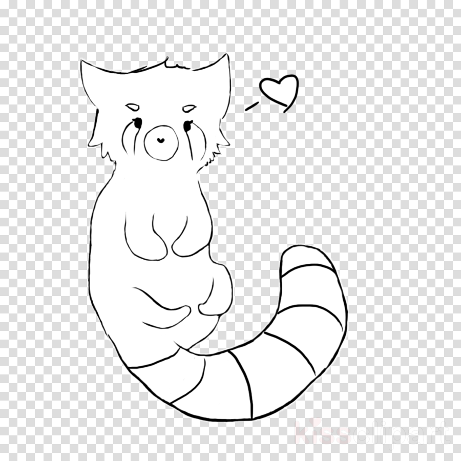 Red Panda Coloring Page Cute Baby Clipart Giant Panda - Phone Drawing No Background (900x900), Png Download