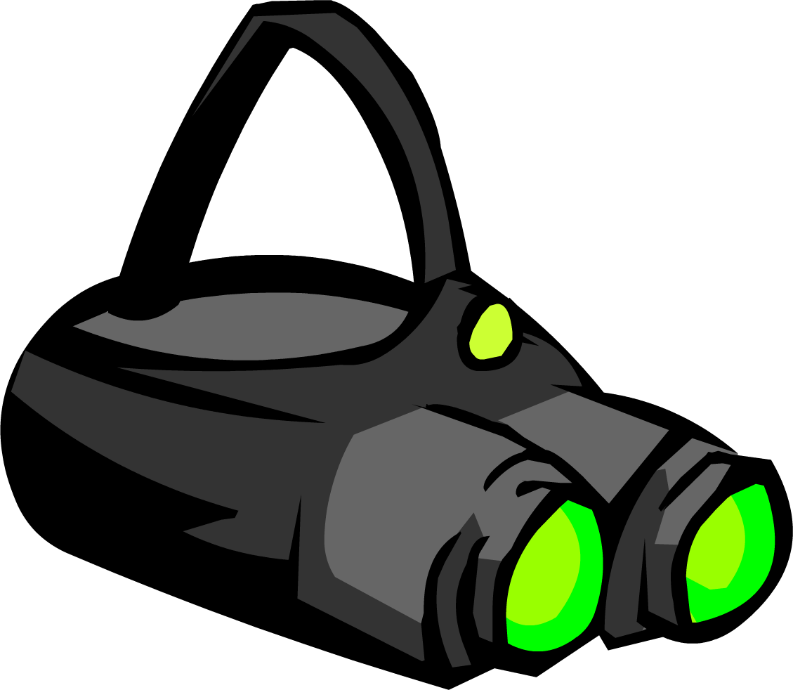 Dark Vision Goggles - Club Penguin Goggles (1129x982), Png Download