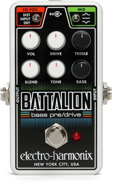 Electro-harmonix Nano Battalion Bass Preamp & Overdrive - Electro Harmonix (495x640), Png Download