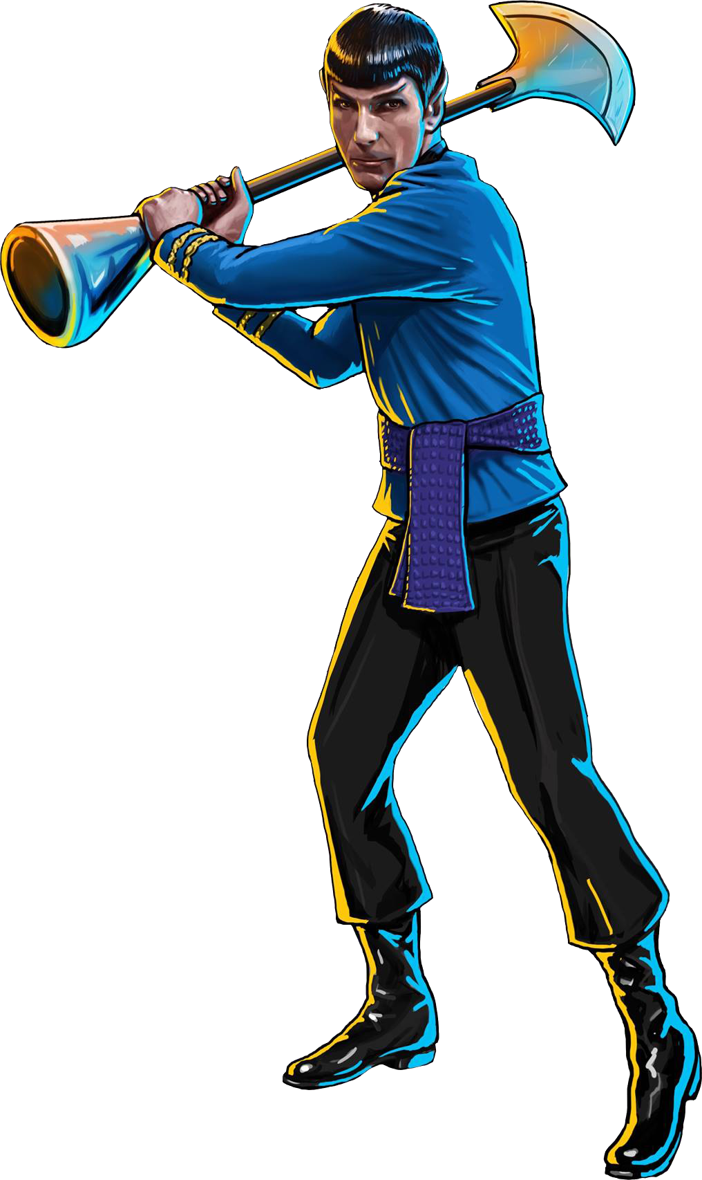 Kal If Fee Spock - Star Trek Timelines Artwork (1016x1706), Png Download