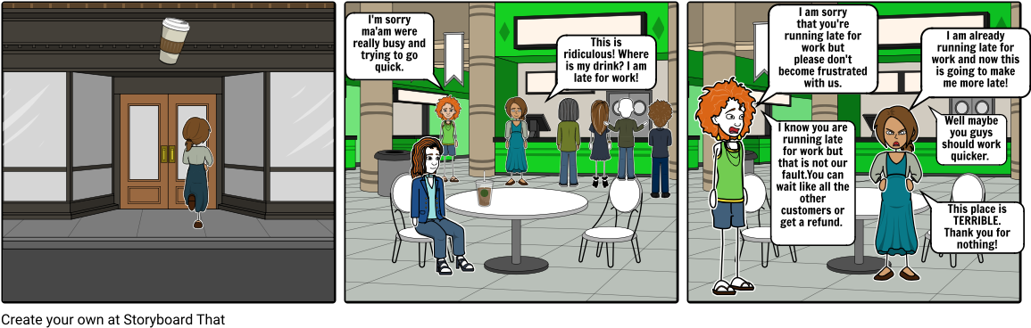 Starbucks Disaster - Cartoon (1164x385), Png Download
