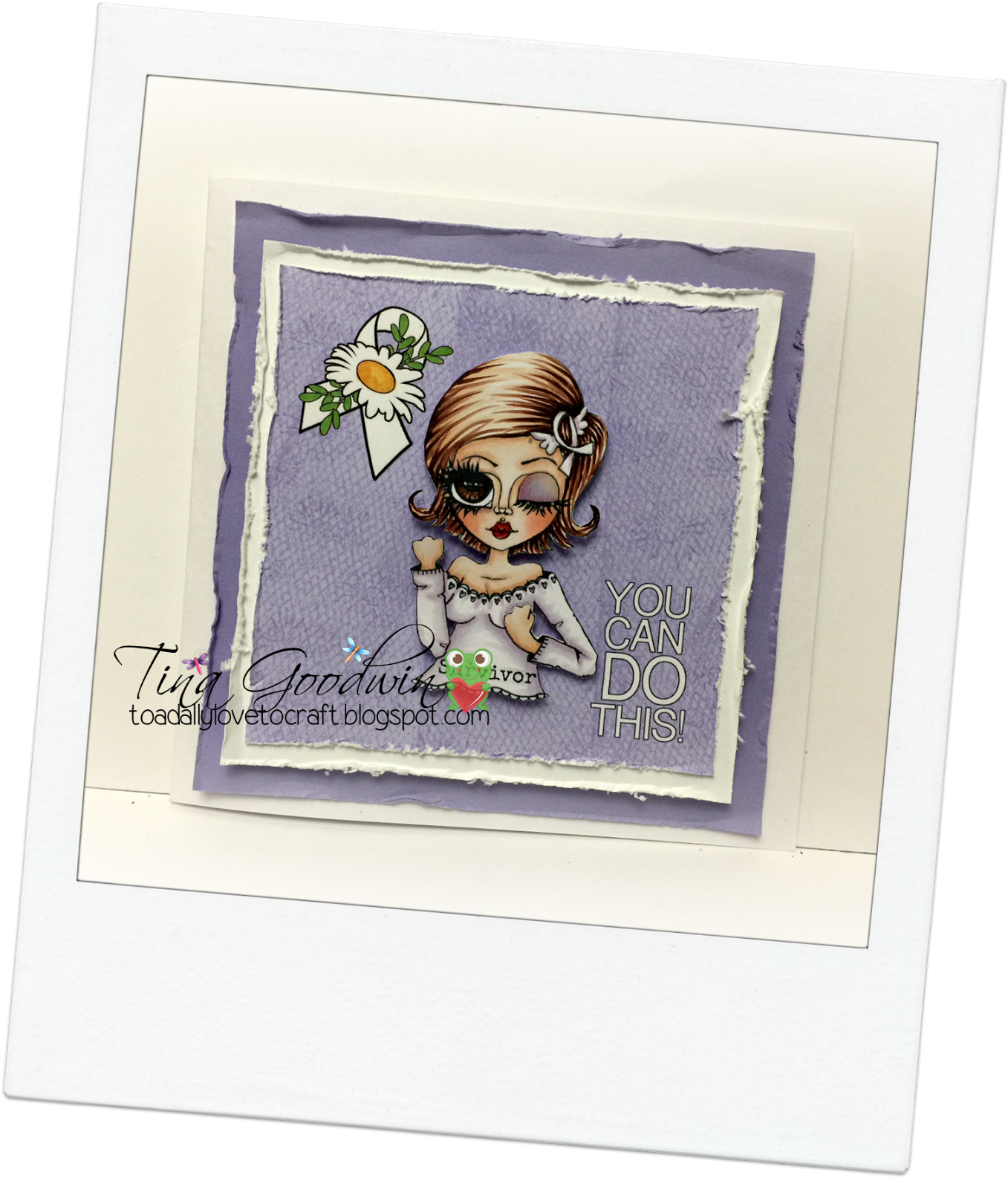This Card Is Featuring A Stamp From Ady Almanza's Etsy - Picture Frame (1370x1600), Png Download