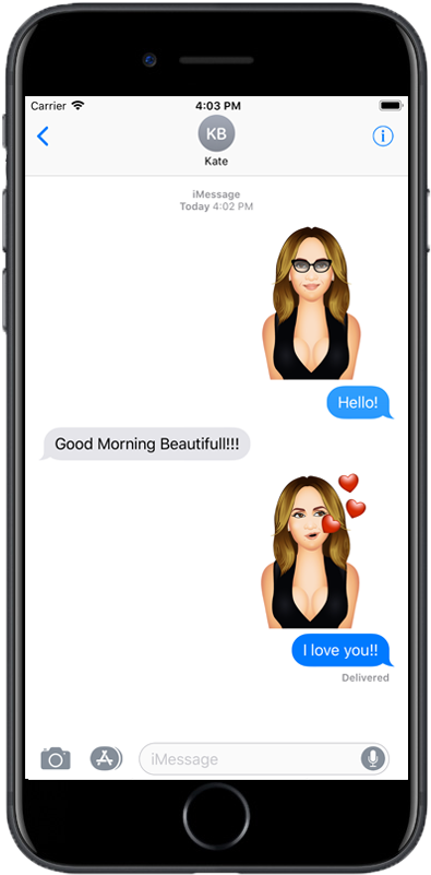 Emoji Stickers Keyboard Imessage - Iphone (630x900), Png Download