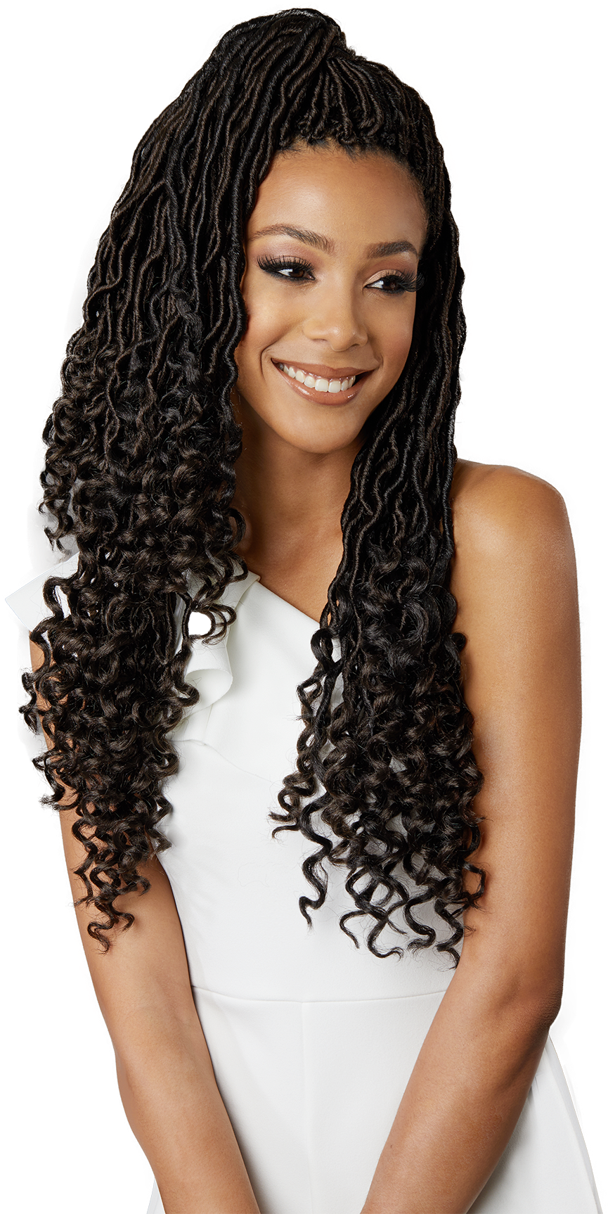 Bobbi Boss Goddess Locs 18" - Bobbi Boss Nu Locs Crochet Braids Goddess (1200x1800), Png Download