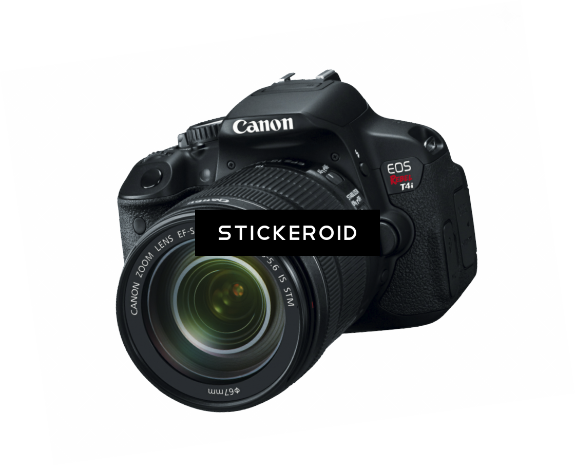 Digital Slr Camera Hd - Canon Eos Rebel T4i 18.0 Mp Slr - Ef-s 18-135mm Is (1120x907), Png Download