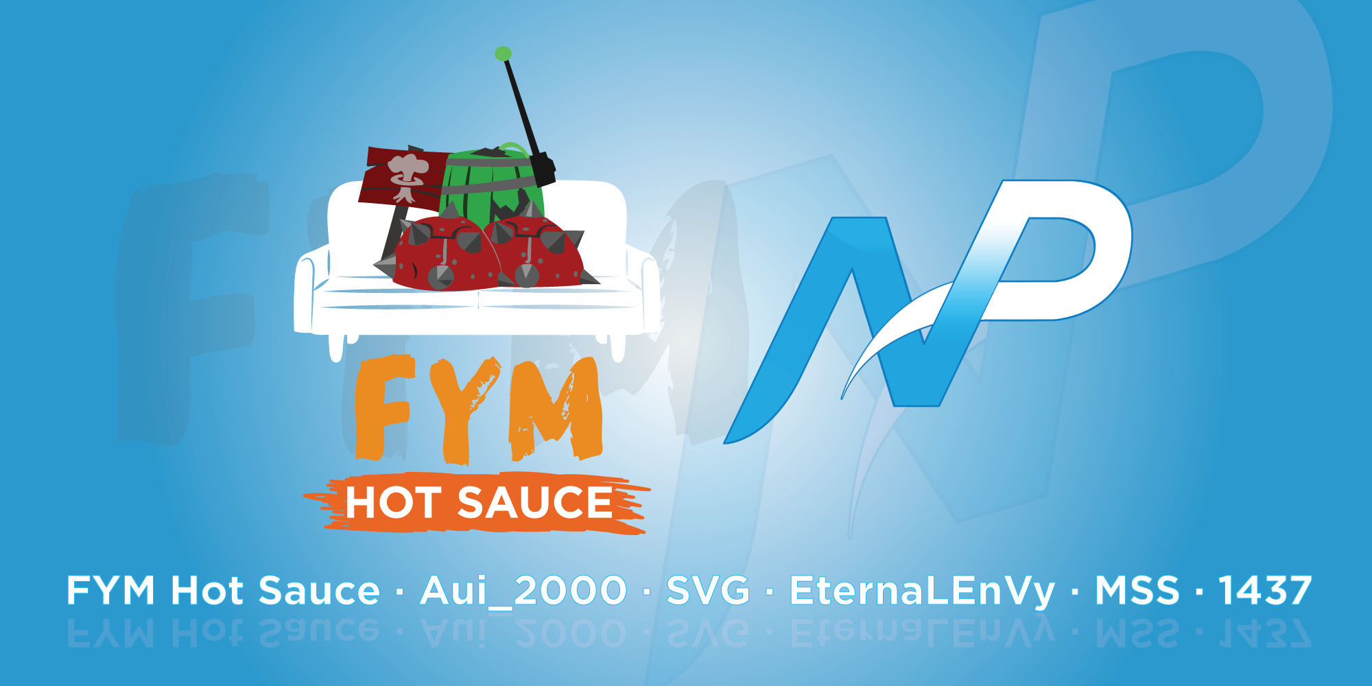 Fym Hot Sauce Is Proud To Sponsor Team Np - Fym Hot Sauce (2000x1000), Png Download