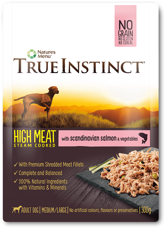 natures menu true instinct dog food