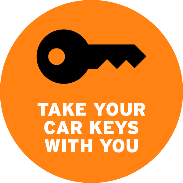 Park Your Car And Take Your Keys With You - Circle (600x600), Png Download