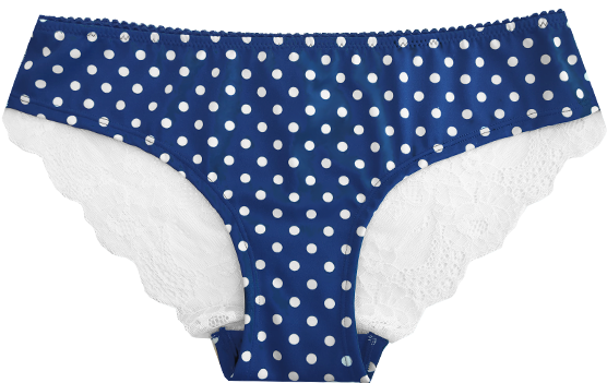 Dotty Lace Navy & White Briefa20 2229navywhite - اندر حريمي (800x740), Png Download