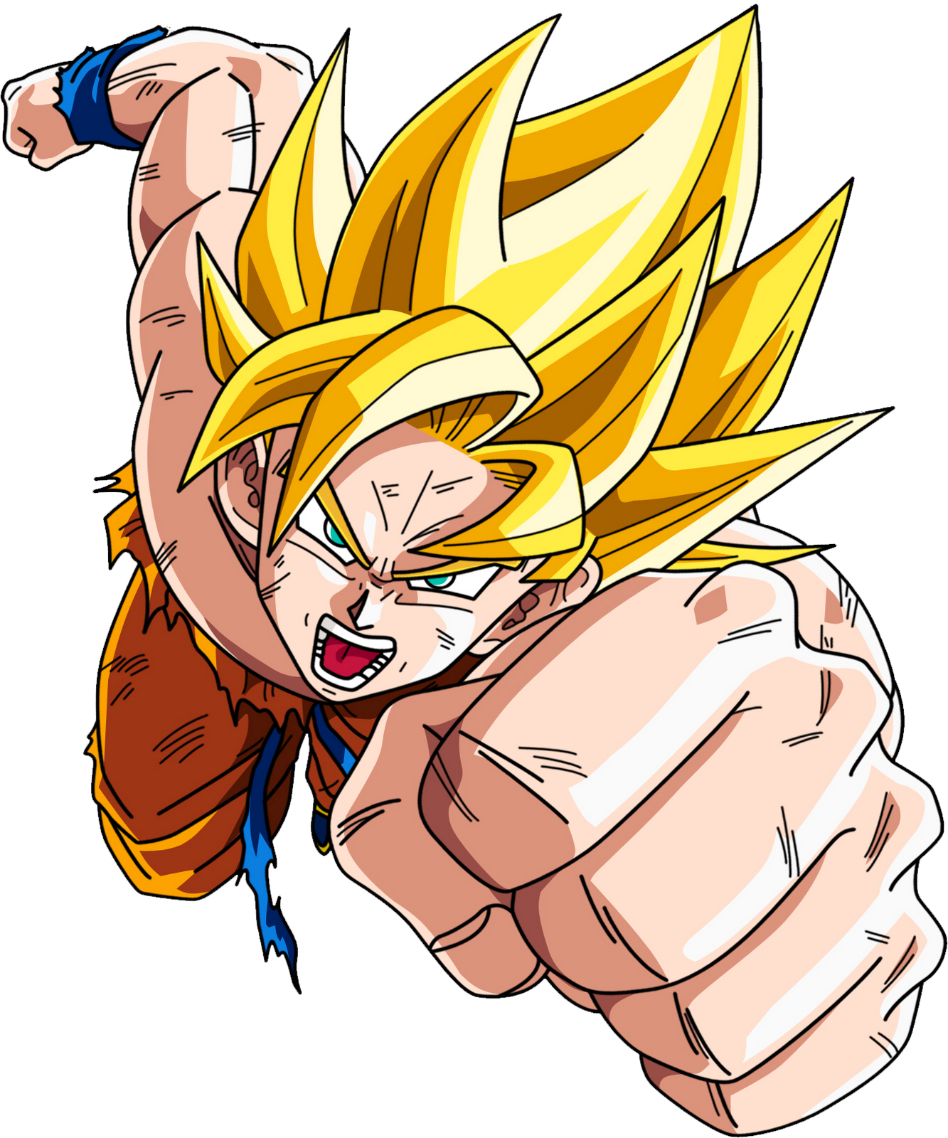 Goku Ssj Png Hd (1333x1600), Png Download