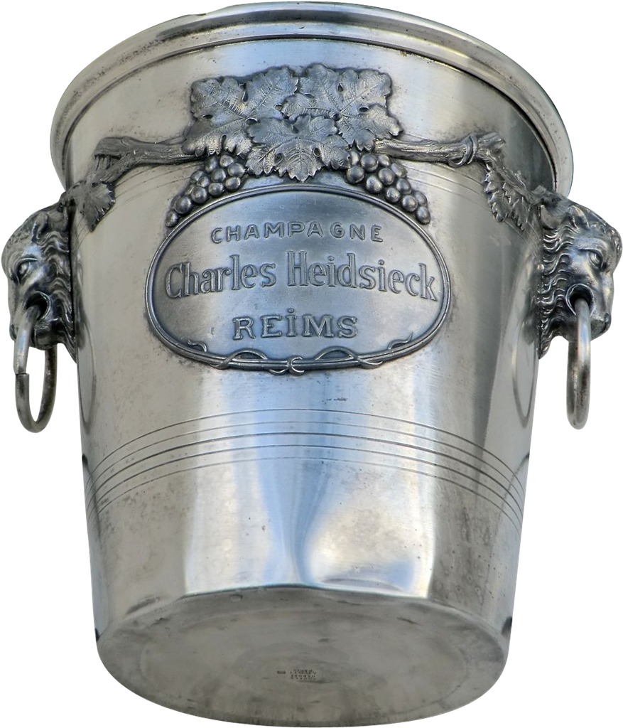 Vintage Champagne Ice Bucket-charles Heidsieck - Drink (1023x1023), Png Download