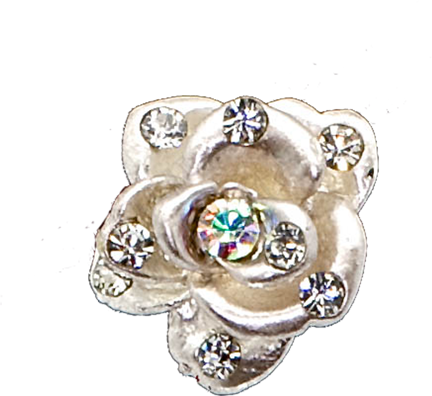 Rose Diamond Hair Pin - Body Jewelry (1000x1000), Png Download