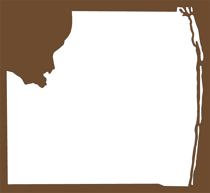 A Plain Frame Map Of Palm Beach - Palm Beach (700x644), Png Download