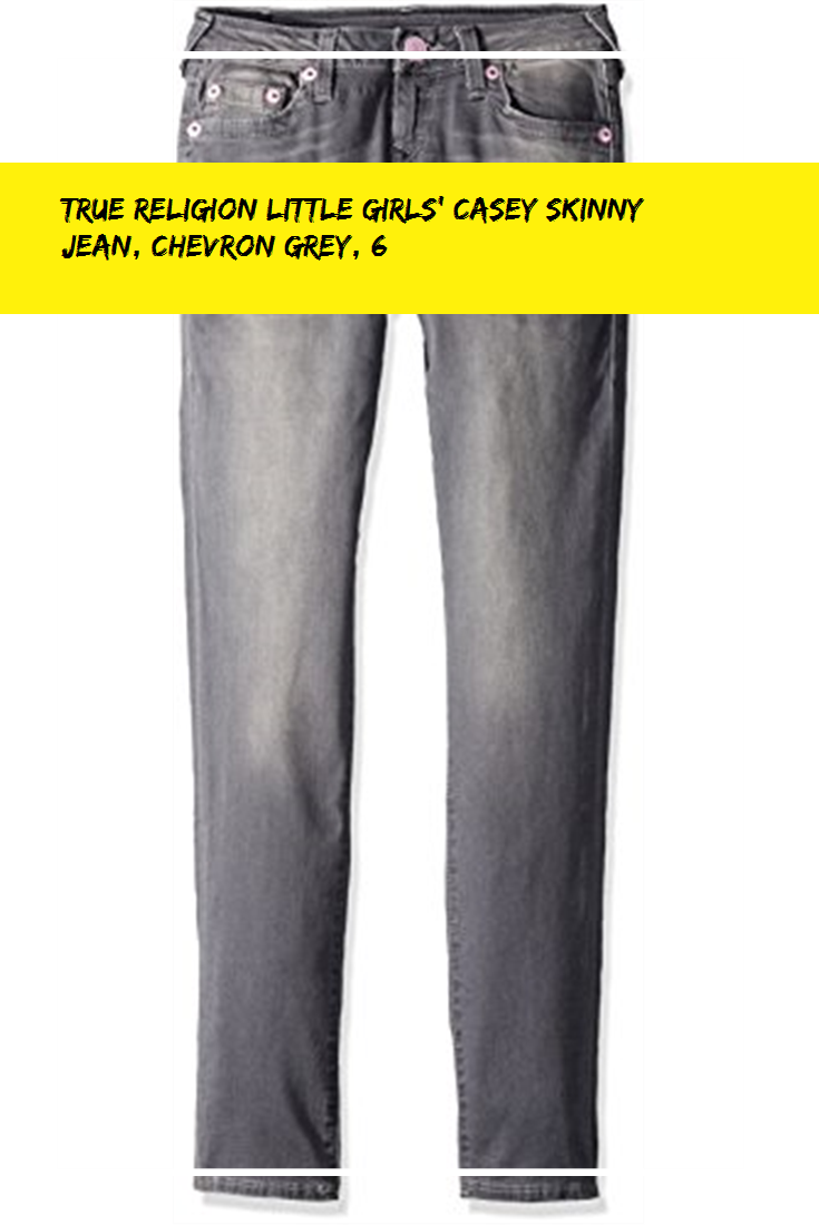 True Religion Little Girls' Casey Skinny Jean, Chevron - Pocket (735x1100), Png Download